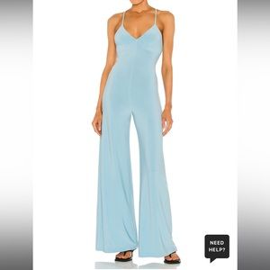Norma Kamali x REVOLVE Low Back Slip Jumpsuit in Powder Blue